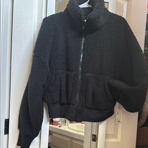 Cozy Black Sherpa Jacket NWT